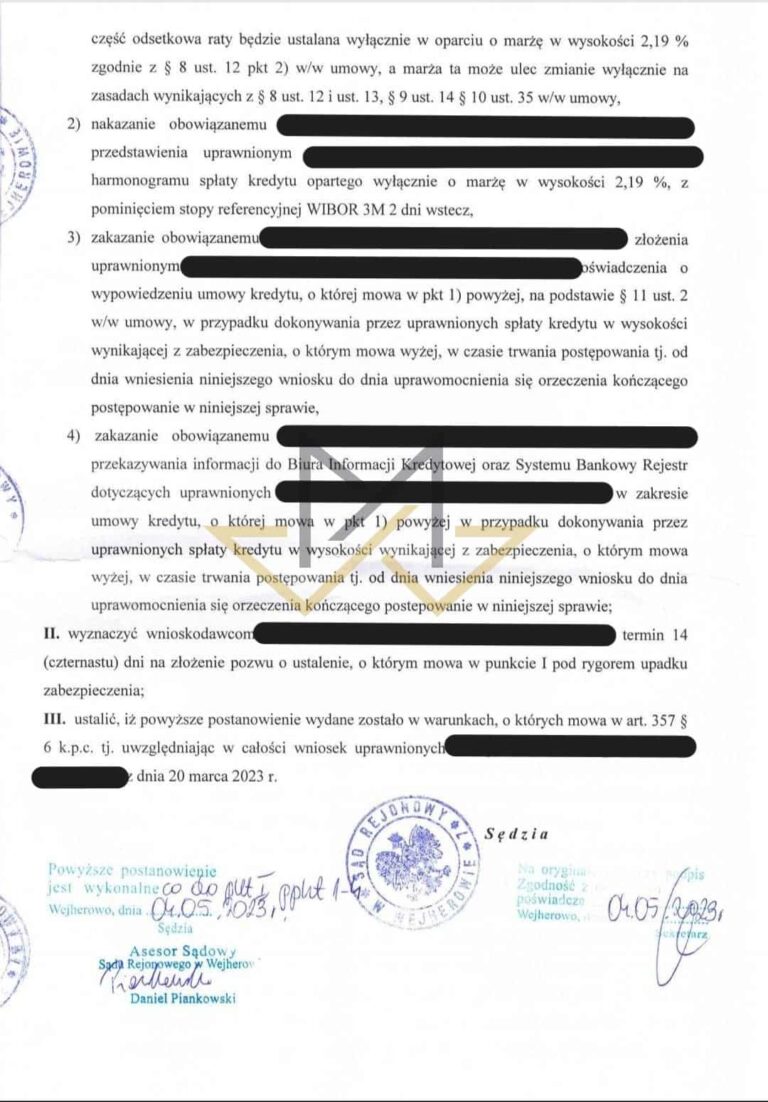 Postanowienie SR Wejherowo I Co 52/23, strona 2